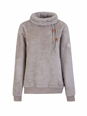 BJØRNSON Ilmi Coral Fleece Trui Pullover Dames - Beige