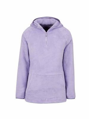 BJØRNSON Rane Coral Fleece Hoody Trui Pullover Dames - Lila