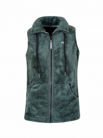 BJØRNSON Syrin Coral Fleece Bodywarmer Dames Zacht / 4 seizoenen - Dennengroen