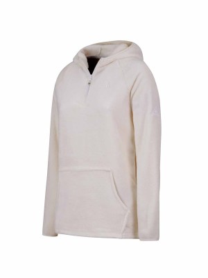 BJØRNSON Rane Coral Fleece Hoody Trui Pullover Dames - Off-White