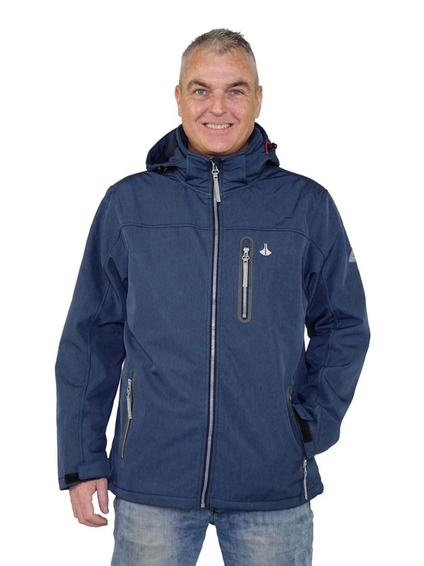 Th kan niet zien persoon Softshell jas heren donkerblauw kopen? - Bjornson.nl - €59,95