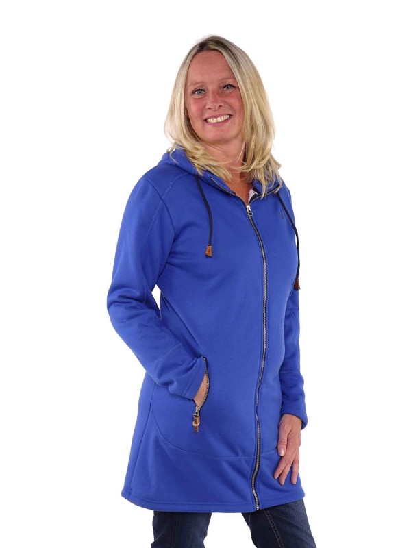 Blue Wave Fleece Coat - Jara Sherpa, extra long sleeves - Tall women's  fashion