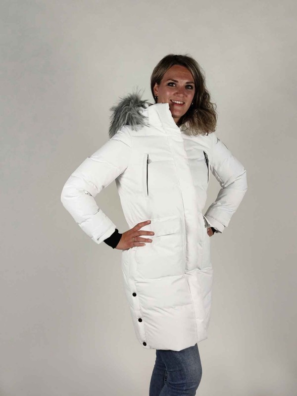 Voordracht Wiens Sneeuwstorm Winterjas dames wit kopen? - Bjornson.nl - €99,95